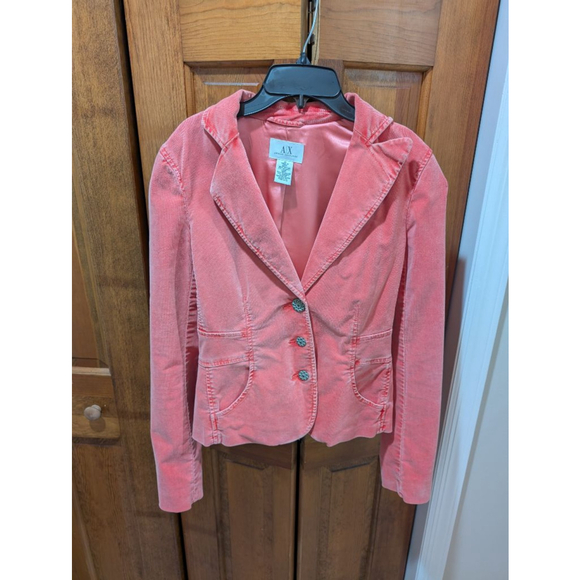 Armani Exchange Peach Corduroy Jacket Size S - Picture 1 of 6